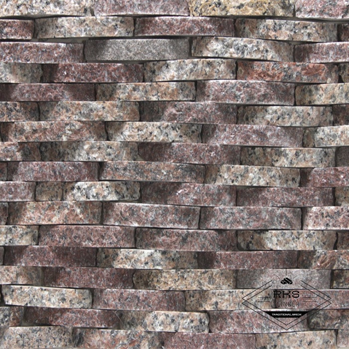 Фасадный камень Плетёнка — Гранит Капустинский в Липецке